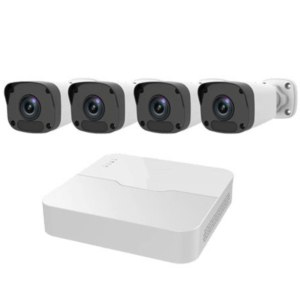4 IP Camera System with Network Video Recorder for Church Security Camera System